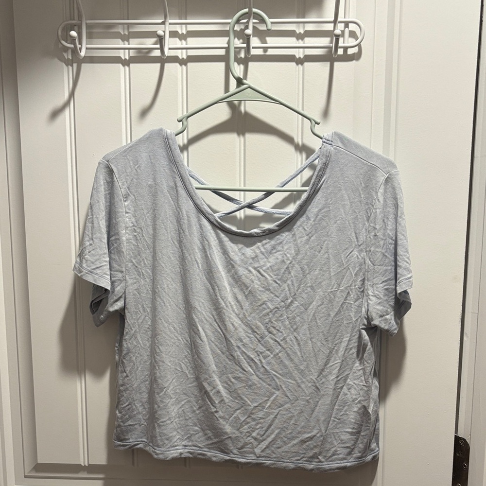 American Eagle Criss Cross Back Crop Top
